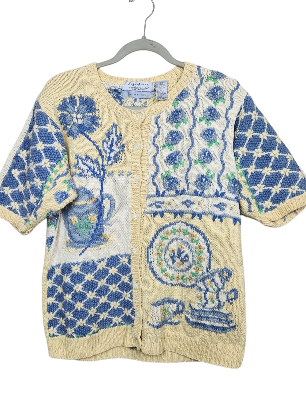 Signatures By Northern Isles Vintage Cottagecore Fair Isle Sweater Womens Size L